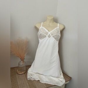 Carol Brent 1950s Vintage Ivory White Lace Dress NWT Size 18 Women